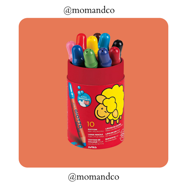 POT 10 CRAYONS - GIOTTO
